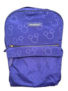 Vera Bradley Disney Parks Purple Backpack Purple 15 Inch Mickey Mouse Travel Bag